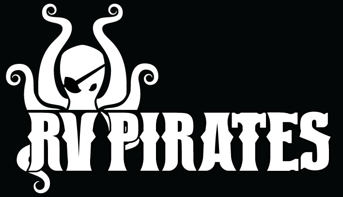 RV Pirates Logo - White